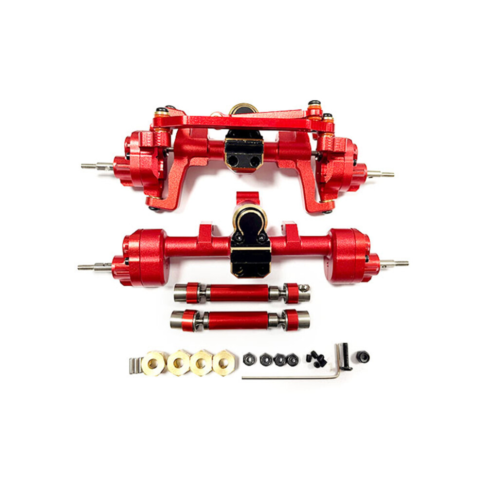 (red) front rear axle&Universal Drive Joint for 1/24 ECX Barrage Improve-image-OPC-PKMX76S-NEW