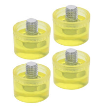 Rubber Hammer Heads Replacement 4Pcs Tips Shockproof Mallet Accessories for Flooring Upholstery Install and Craft Work