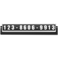 Parking Numbers Card Double-Number Rotating Temporary Parking Plate ABS+PC High-Temp Resistant Durable Car Decor Sign
