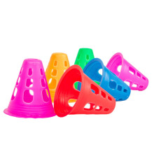 Multi-Purpose Block Cones 10-Piece Set For Soccer, Roller Skating And Sports Training, Random Colors, Agility Skills