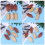 6 pezzi -chopstick a forma foglia con e salvietta 1