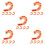 25Pcs Durable PVC Simulated Cooked Shrimp for Display Use 9