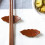 6 pezzi -chopstick a forma foglia con e salvietta 10