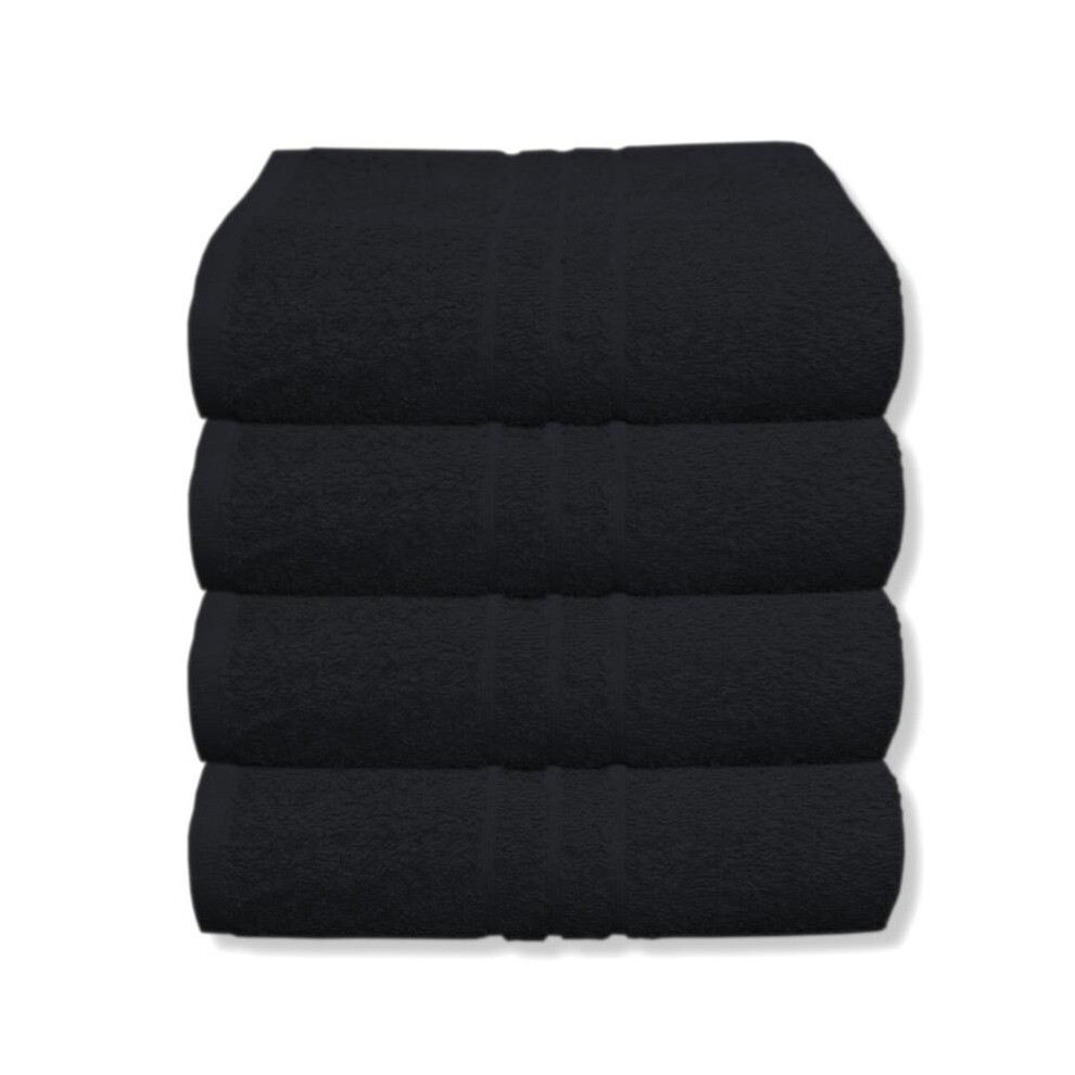 (BLACK) 4X Bath Sheets Big Size Towels Pure Egyptian Cotton Quick Dry Soft Bathroom Towels Reusable Soft Absorbent Bathroom Lightweight Pack-image-OPC-PKMXKDF-NEW