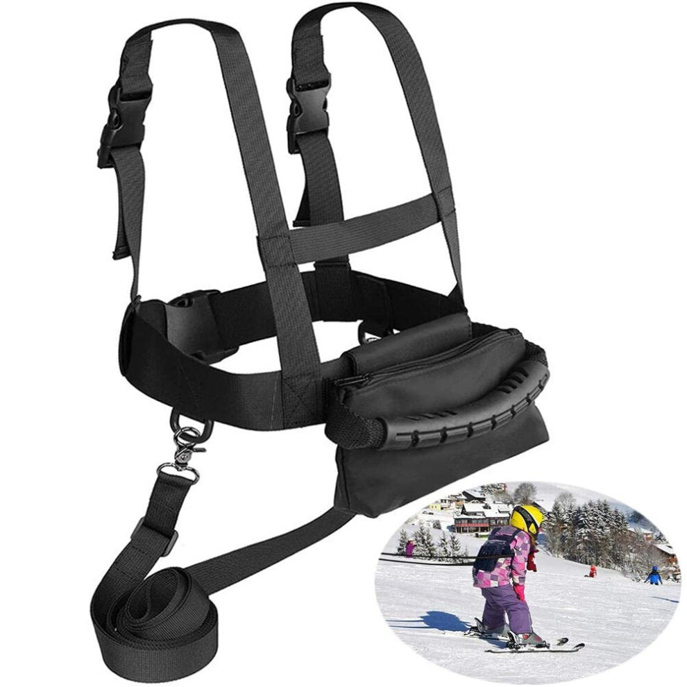 Kids Safety Ski Harness Skating Snowboarding Skiing Cycling Training Adjustable Shoulder Strap Beginners Ages 1+