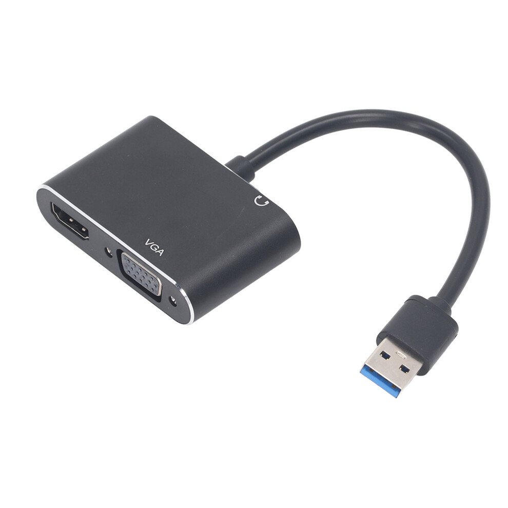 Stainless Steel Usb 3.0 To Vga Hdmi Adapter High Speed Dual Output 7891351159072