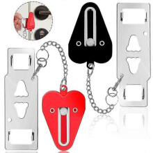 Portable Door Lock Safety Latch Metal Lock Home Anti Theft Security Lock