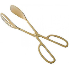 Stainless Steel Thickened Food Clips Kitchen Supplies Bbq Steak Clips Bbq Serving Tongs (gold)