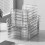 Stackable Transparent Desktop Organizer 26.5x20.2x8cm Plastic Storage Shelf 5
