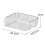 Stackable Transparent Desktop Organizer 26.5x20.2x8cm Plastic Storage Shelf 2