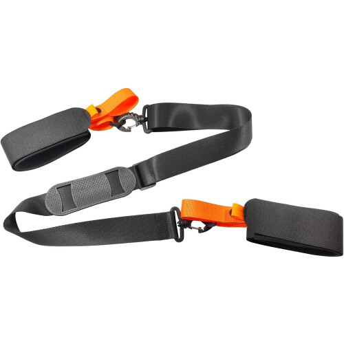 Adjustable Shoulder Strap Skiboard With Anti-Slip Pad Orange 1 Pc Fixed Strap 1