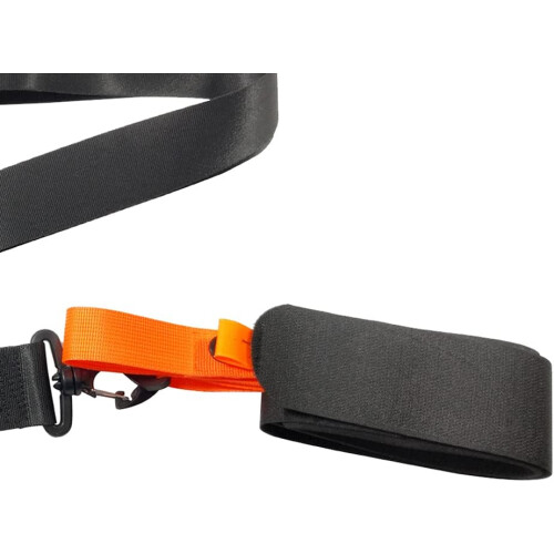 Adjustable Shoulder Strap Skiboard With Anti-Slip Pad Orange 1 Pc Fixed Strap 2