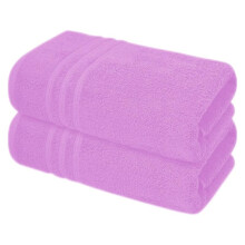 (PINK) 2X Super Jumbo Bath Sheets (Pack of Two)- Big Bath Towels 90X190cm (Approx) 100% COTTON TOWELS SOFT AND ABSORBENT Yarn Extra Large Size Bath