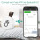 Wireless Thermometer Hygrometer, ORIA Mini Bluetooth 5.0 Humidity Temperature Sensor with Data Export and Alerts 2