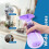 Water Spray Bottles (2 Pack) 500ml  Empty Plastic Mist Liquid Sprayers | Reusable & Refillable (Blue & Purple) 4