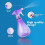 Water Spray Bottles (2 Pack) 500ml  Empty Plastic Mist Liquid Sprayers | Reusable & Refillable (Blue & Purple) 3