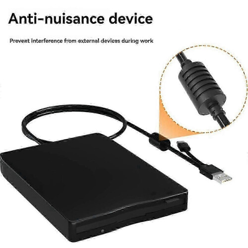 USB-C Floppy Disk Reader - Dual Interface External Drive for Laptops 1