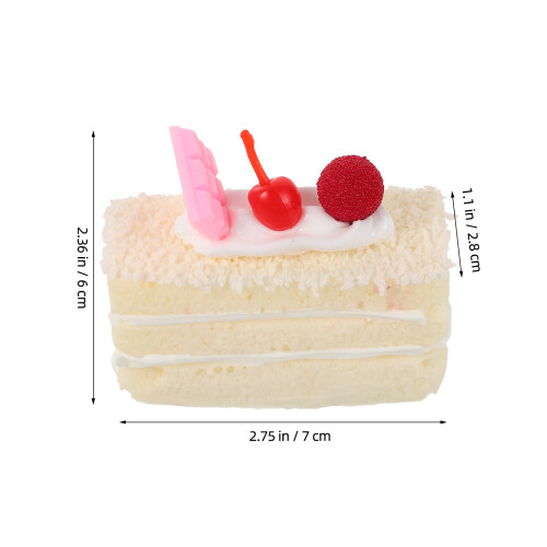 3Pcs Simulation Mousse Cake Model For Home Kitchen 2