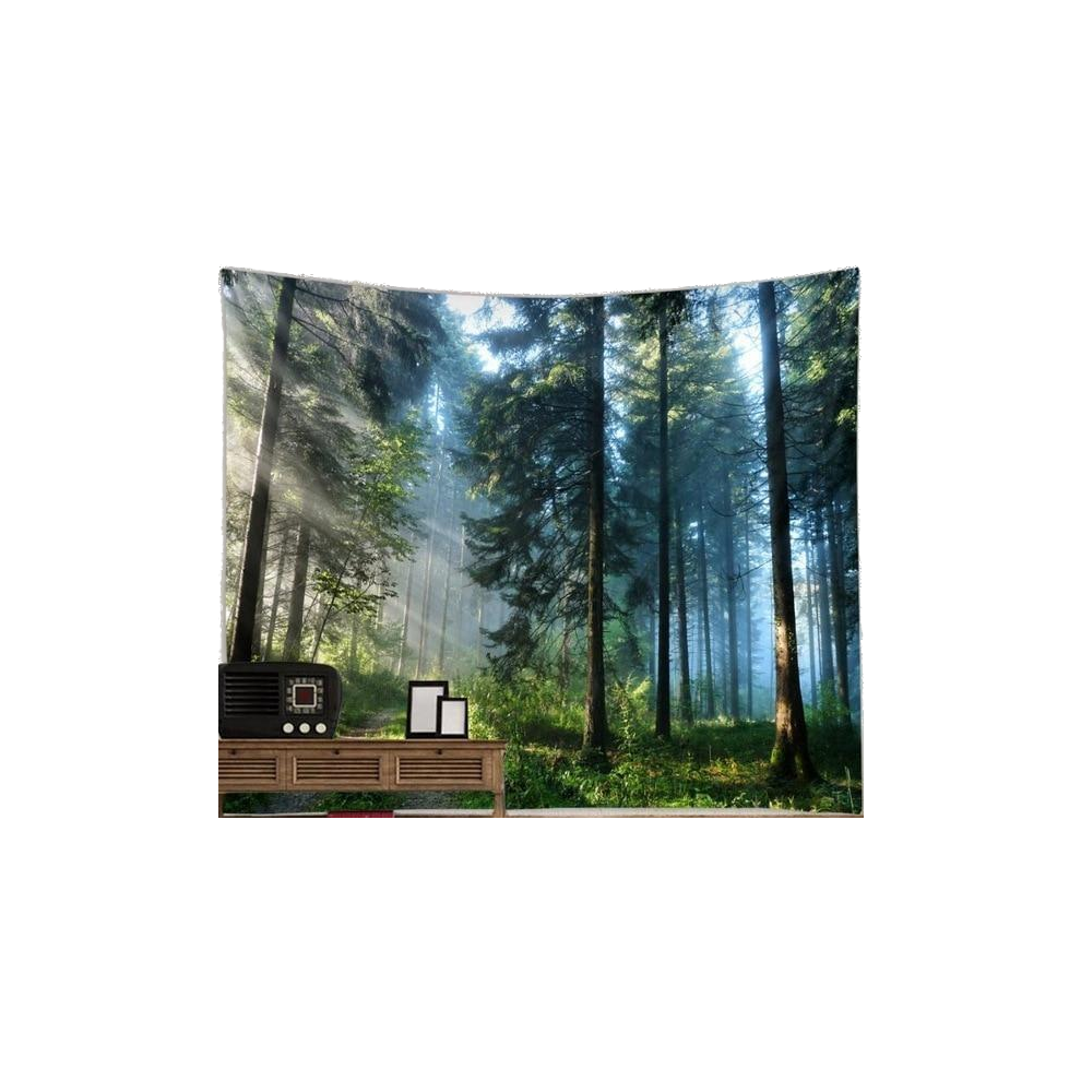 (Type A, 150X100cm) Beautiful Printed Natural Forest Large Wall Tapestry Bohemian Art