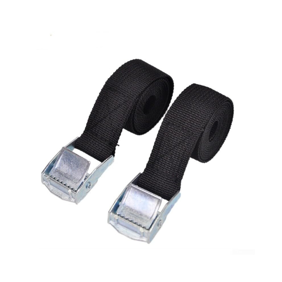 Tie Down Straps 2-Pack Heavy Duty With Cam Buckle For Car Roof Rack Cargo Securing 9354506837334