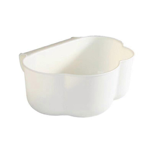 Small Cloud Shape Kitchen Wall Mounted Trash Can for Bathroom Kitchen Car Sticky Trash Can (1 Piece, White)