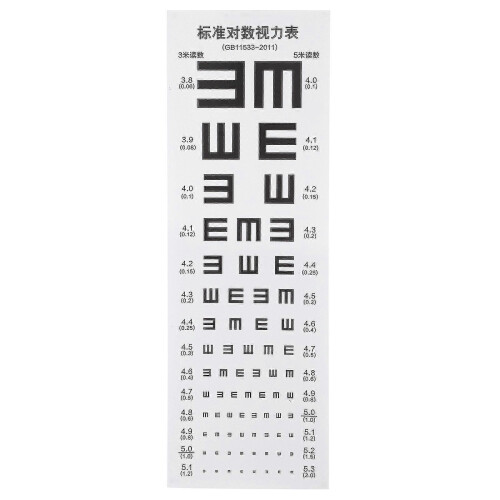 Plastic Eye Chart Eye Exam Chart Childrens Eye Chart Standard Eye Chart Wall Eye-chart