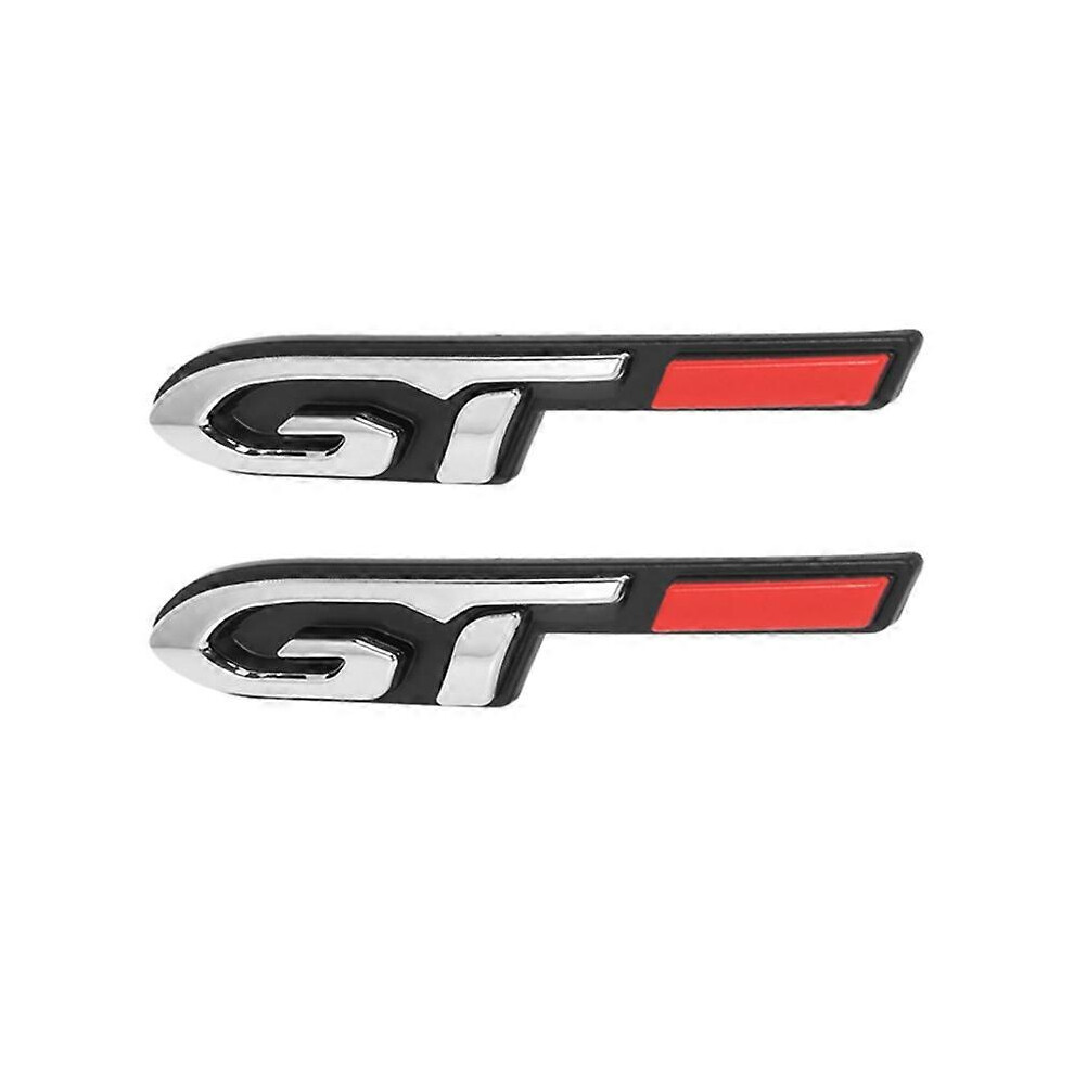 2 Pcs Cool 3D Car Style Sticker Gt Design For Peugeot Fashion Car Door Sticker 6935159258986