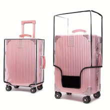 (Transparent, 24inch) Transparent Luggage Protective Cover, 1 Count Dustproof Bag for Traveling Case, Waterproof Bag for Traveling Case, Halloween Decor,