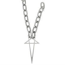 Punk Exaggerated Heavy Metal Big Pentacle Thick Chain Choker Necklace Women Men Gothic Fashion Night Club Jewelry