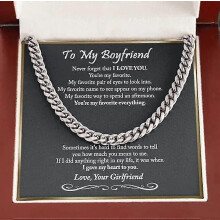 Plain Stainless Steel Cuban Chain Necklace Is A Throwback, Birthday Gift For Boyfriends And Husbands