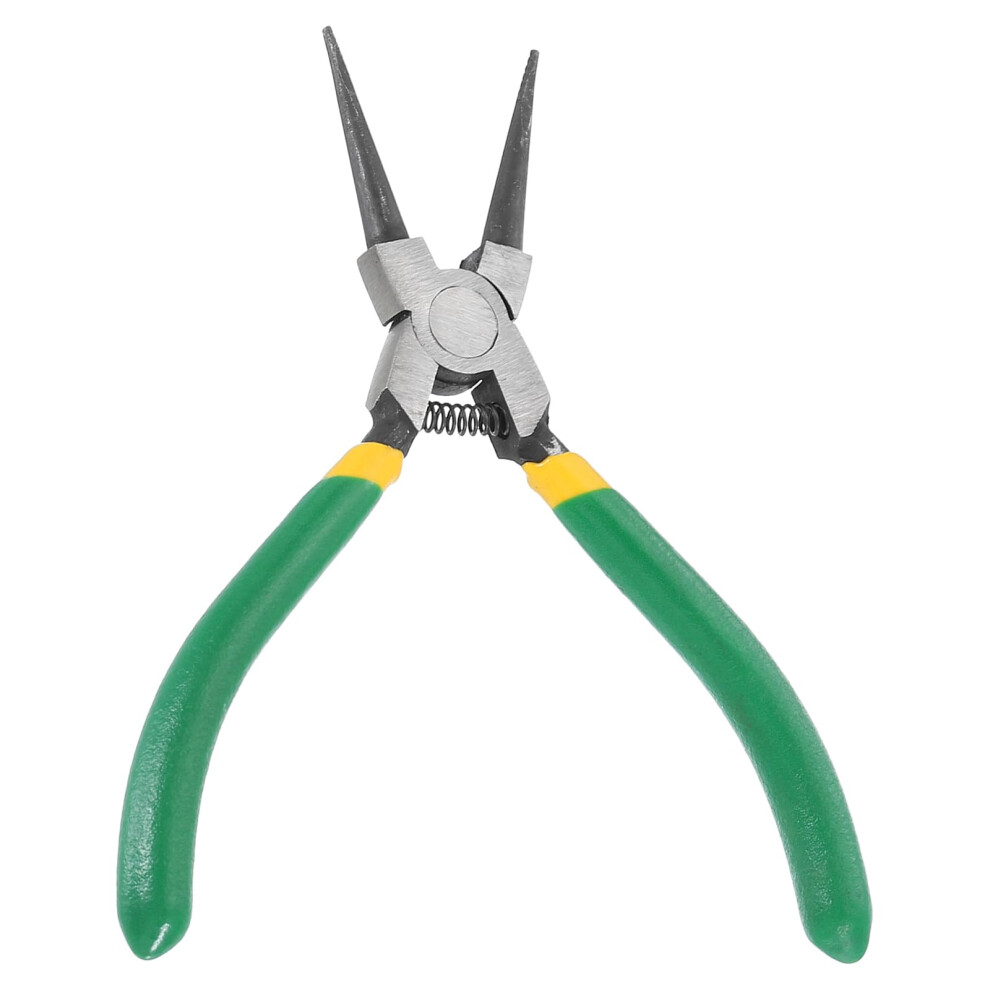 Snap Ring Plier 5-Inch External Circlip Pliers With 0.08-Inch Bent Jaw Tip For Ring Removal Retaining Pliers Green 9354506837853