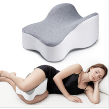 Long 14 Inch Knee Pillow For Side Sleeper, Thigh And Knee Support, Leg Pillow Between Legs, Spine Alignment, Large Gray