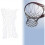 Basketball Net Replacement All Weather Heavy Duty Thick Net 12 Loops (White) 1