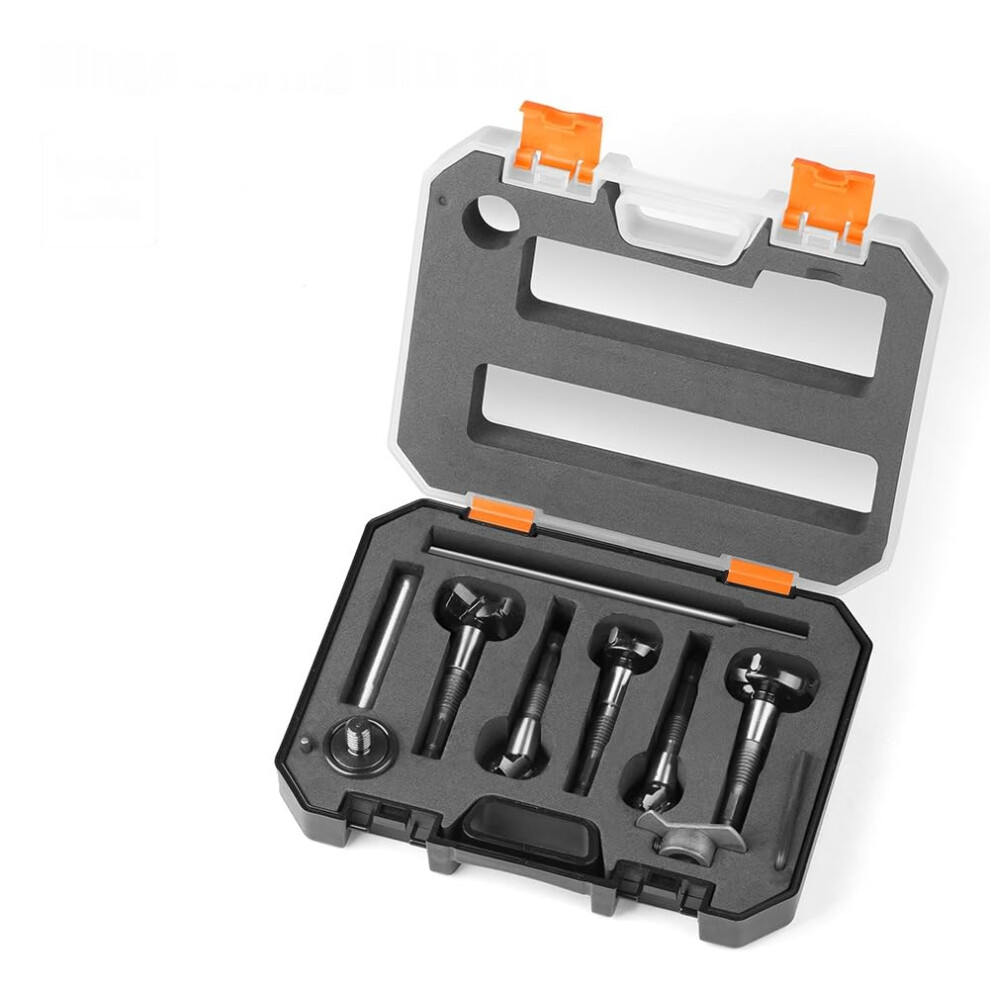 Hinge Jig Drill Bits Set 5-Piece 15Mm-35Mm Range For Concealed Cabinet Hinge Mounting Plates With Bits Positioner 9016109987716