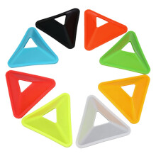 Multi Function Sports Cones Durable PE Training Markers Soccer, Basketball, Football Drills 8-Inch All Weather Colors