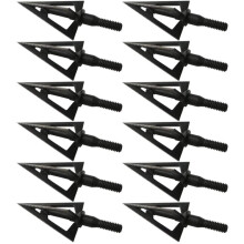 Fixed Blade Broadheads 100 Grain 0.9 Inch Cut Arrow Points for Compound Recurve Bow Crossbow Archery 6 Pack
