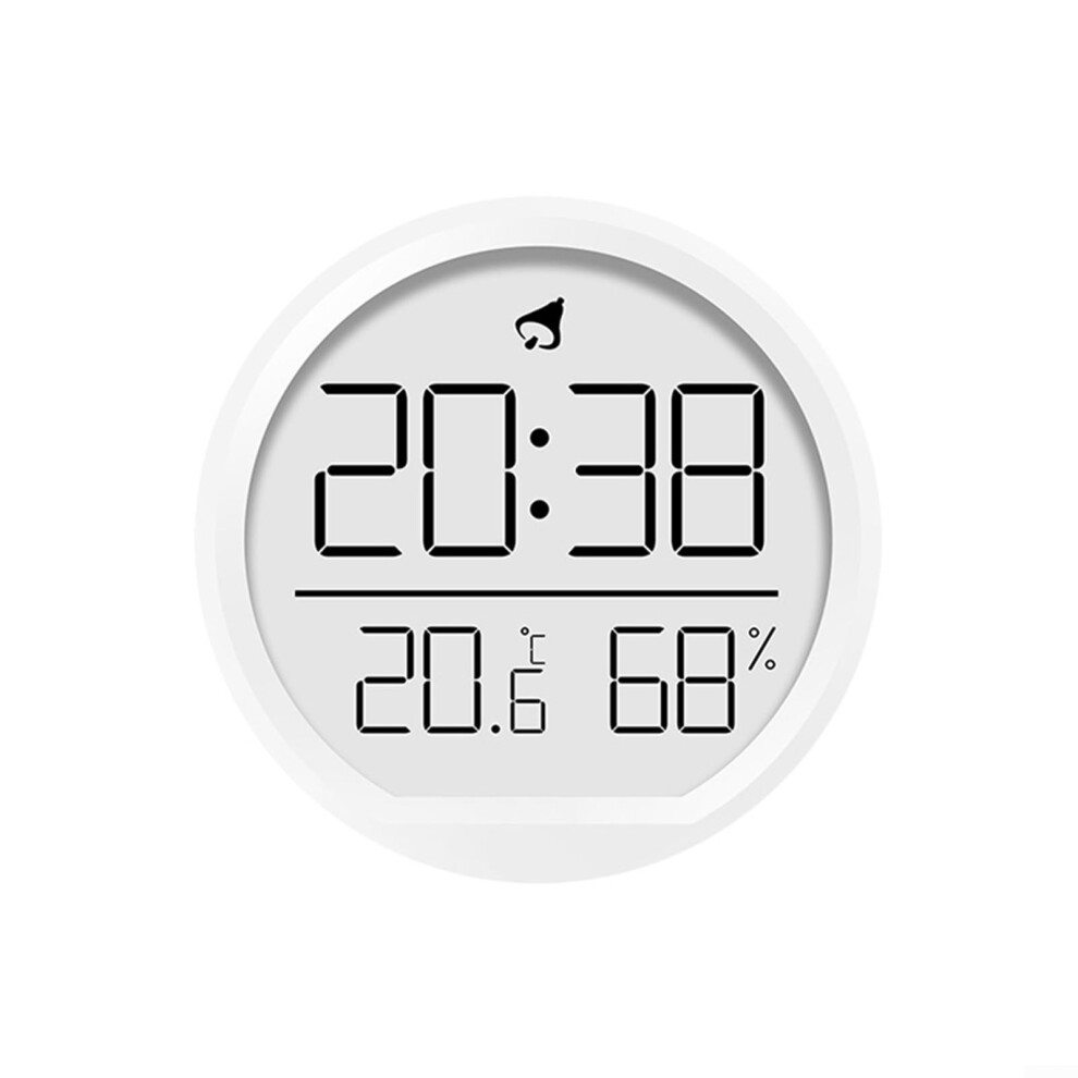 White/Black Thermohygrometer Clock And Abs Plastic With Temperature And Humidity Monitor Meter Gauge