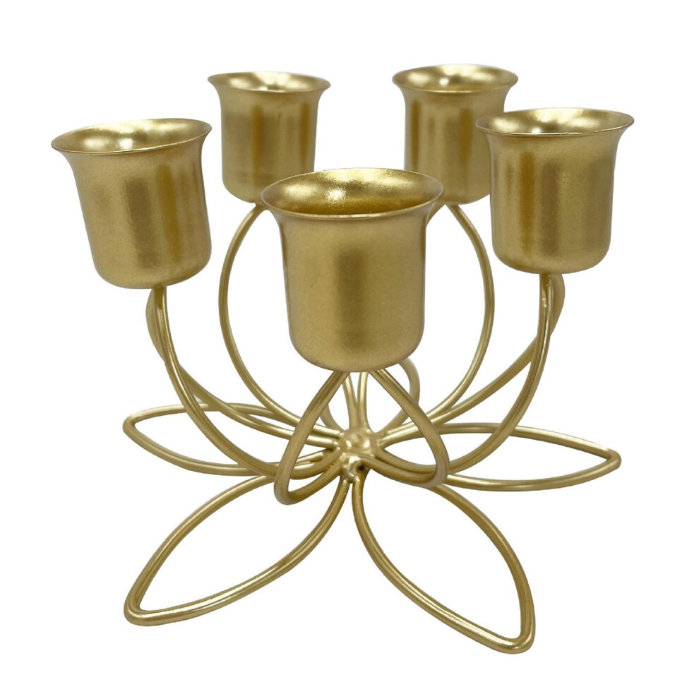 (5 heads golden) Elegant Candle Holder for Wedding Home Decor Flower Crafts and-image-OPC-PKMY8DP-NEW