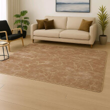 (Mink, Silver) Luxury Marble Effect Rug Soft Non-Slip Washable Carpet for Living Room Bedroom & Home Decor