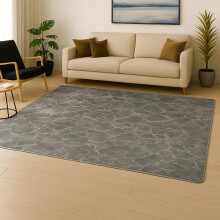 (Grey, Silver) Luxury Marble Effect Rug Soft Non-Slip Washable Carpet for Living Room Bedroom & Home Decor