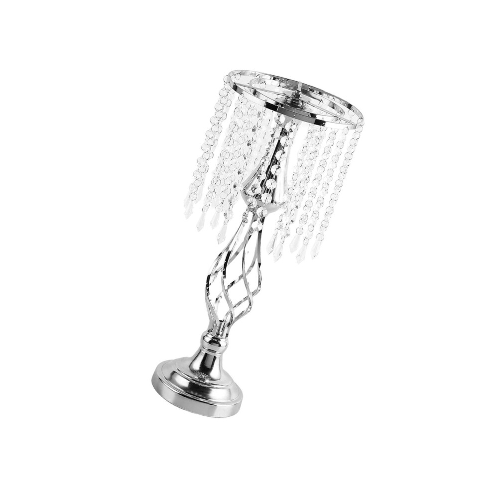 (Silver, Small) Candle Holder Candlestick Centerpiece for Table Hotel Wedding-image-OPC-PKMY8FS-NEW