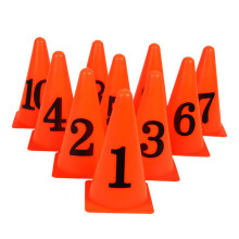 Football Marker Cones 10 Pcs Durable PE Material Obstacle Barrels For Soccer And Football Practice Safe To Use