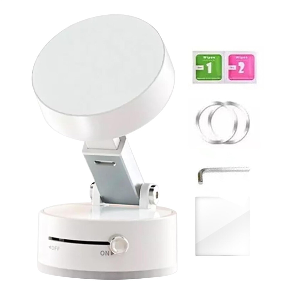 Vacuum Magnetic Car Phone Holder Foldable Suction Holder Retractable Navigation Holder Smartphone Mount White 9016109988997