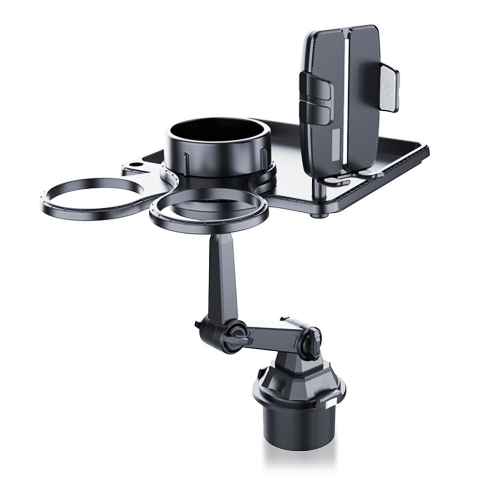 Cupholder Phone Mount Adjustable Base 360-Degree Rotating Neck Fits Smartphones And Most Bottles Double Cup Holder 9016109989031