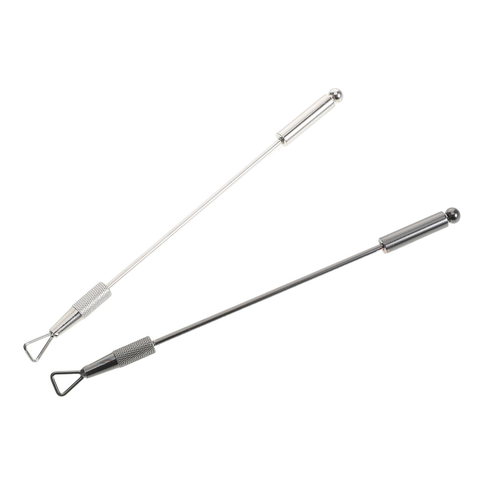 Vaguelly 2Pcs Metal Cuticle Pusher For Gel Nail Removal, Home And Salon Use