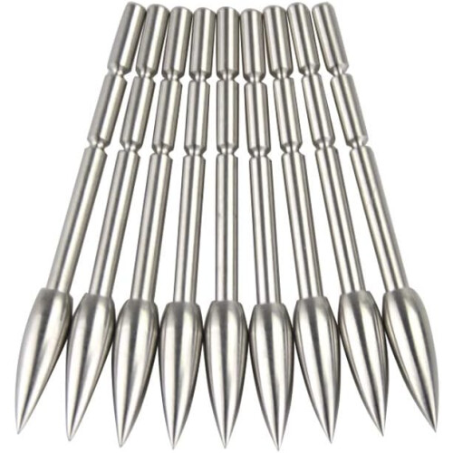 Archery Insert Arrowhead Stainless Steel Broadheads 30 Pcs 2