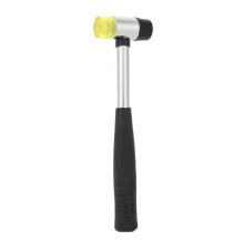Rubber Hammer 25mm Head, Steel Handle, Ergonomic Design, Workshop Tool For Construction, Stainless Steel & Plastic