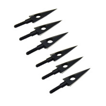 Archery Broadheads Six Piece Set 125 Grain 2 Blade For Compound And Recurve Bows Outdoor Hunting Target Arrow Tips