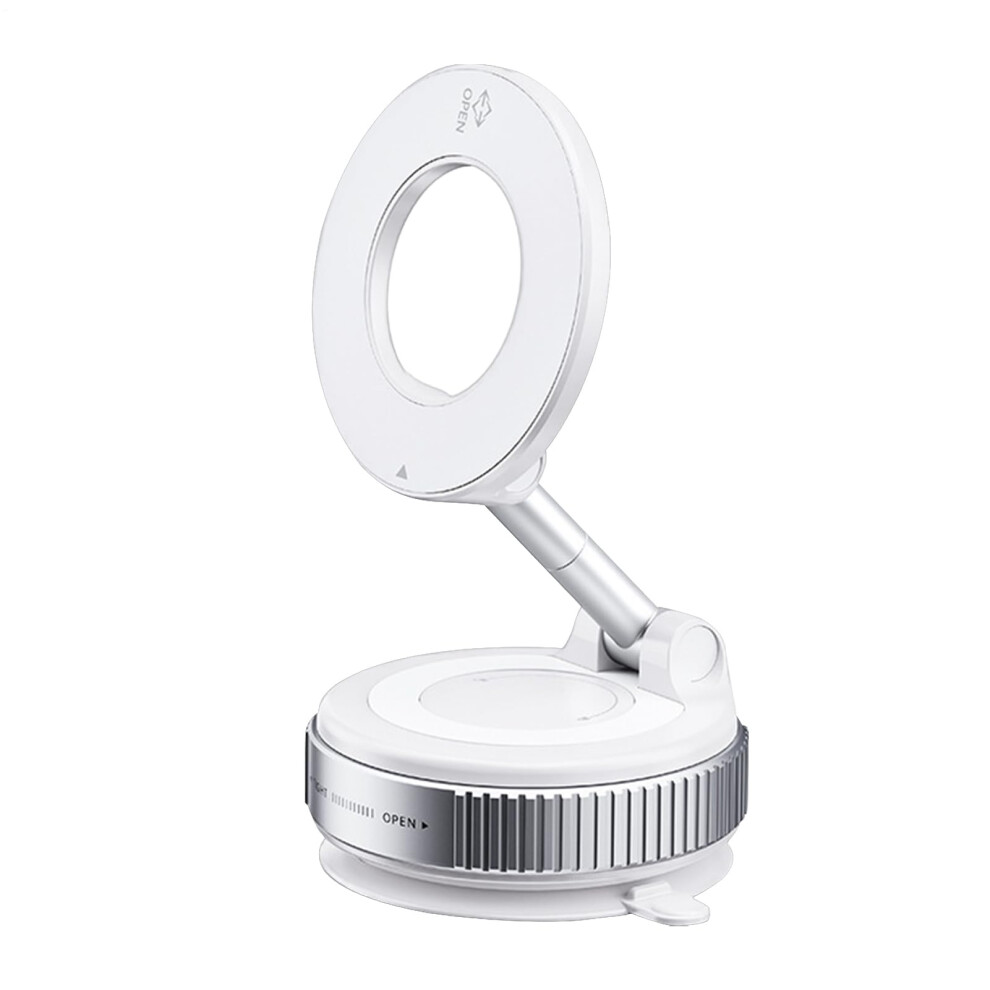 Magnetic Phone Car Mount Vacuum Suction Cup 360-Degree Rotating Magnetic Holder Foldable Windscreen/Desk/Mirror Stand 9393856862481
