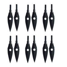 Broadheads 12-Pack 154-Grain Steel Arrow Heads For Archery Hunting And Outdoor Shooting